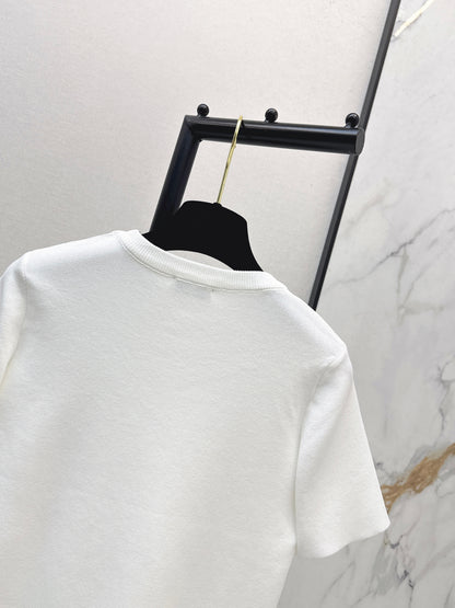 26ss Logo Gold Foil Knit T-Shirt