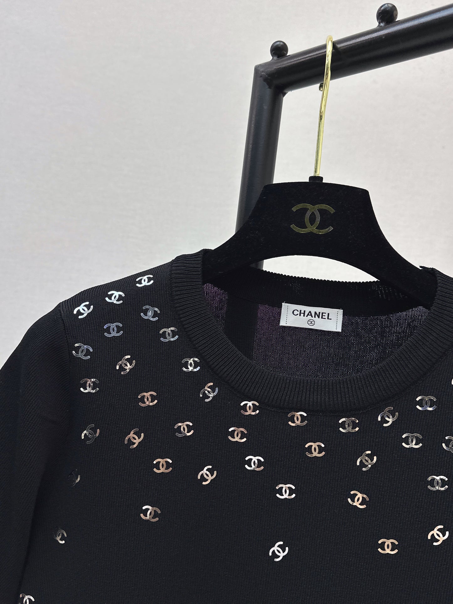 26ss Logo Gold Foil Knit T-Shirt