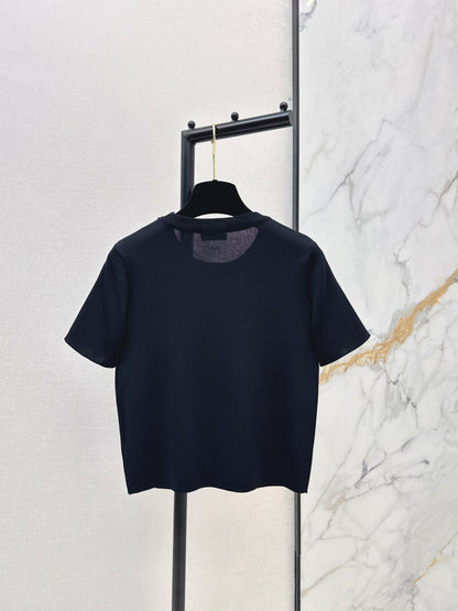 26ss Logo Gold Foil Knit T-Shirt