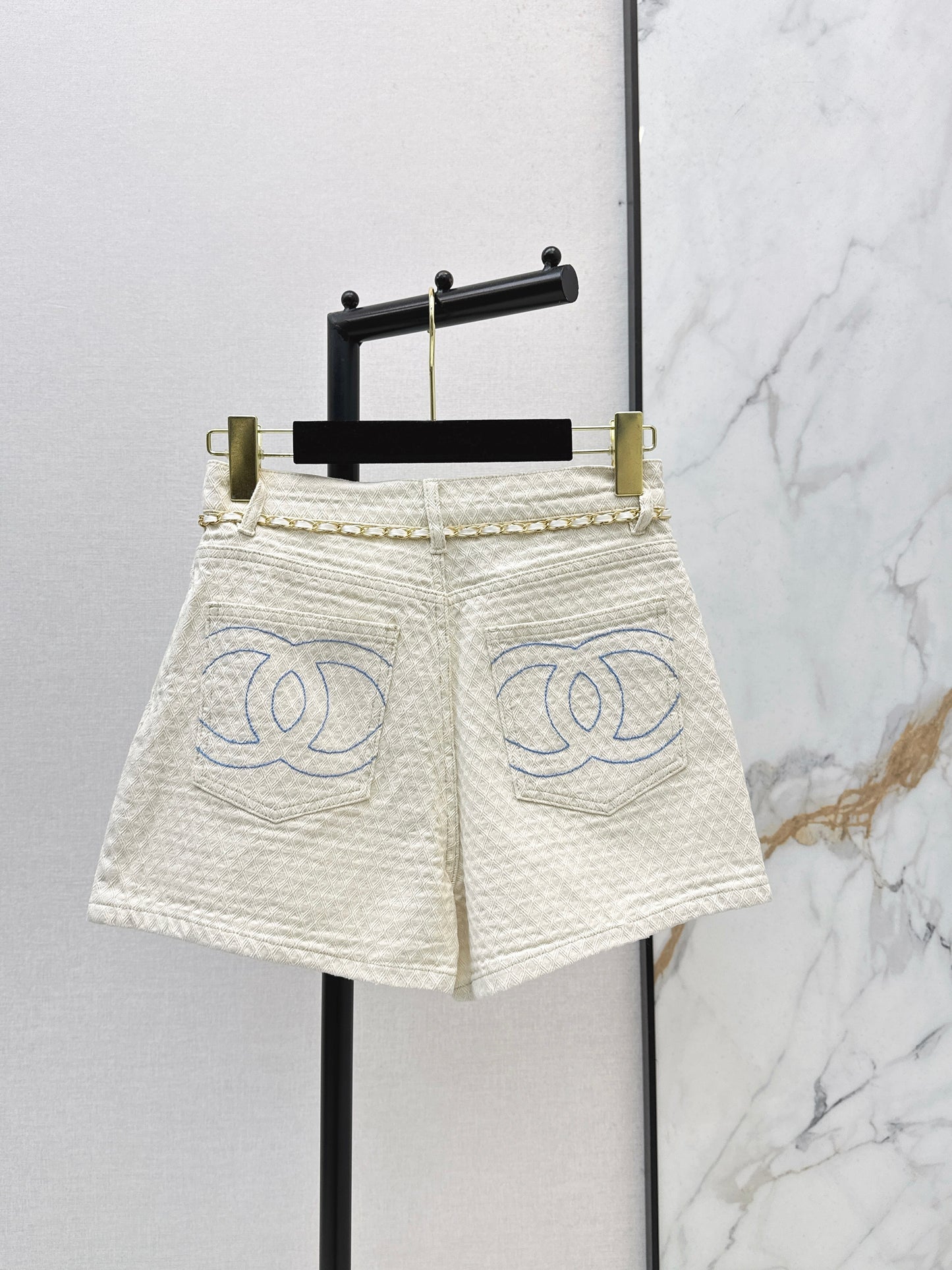 26ss Metal Waist Chain Shorts