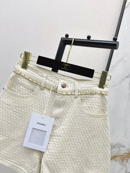26ss Metal Waist Chain Shorts