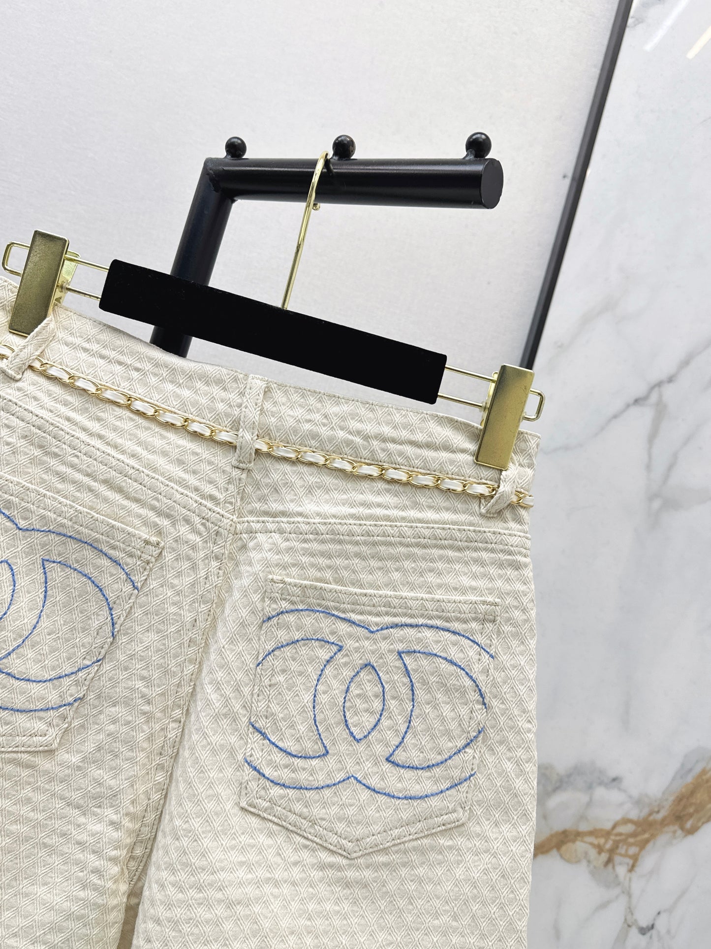 26ss Metal Waist Chain Shorts
