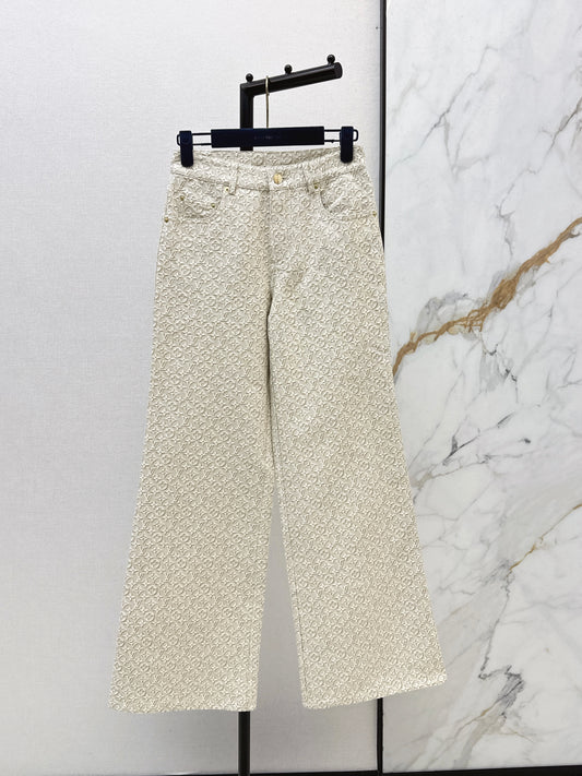26ss Jacquard logo jeans