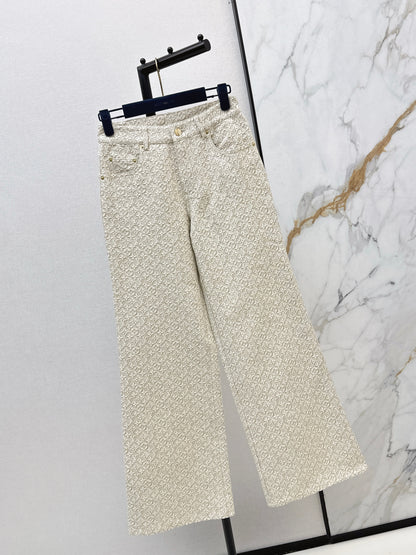 26ss Jacquard logo jeans