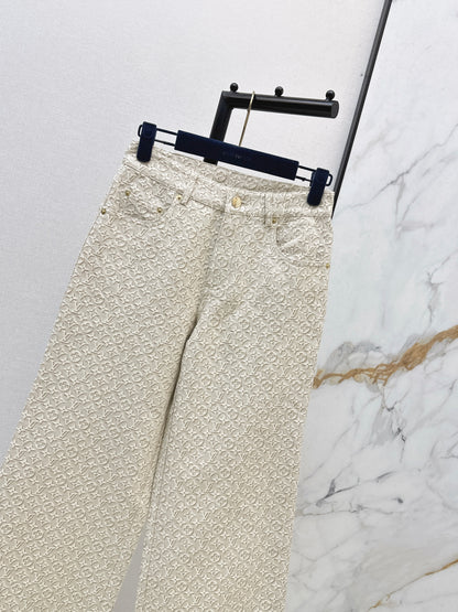 26ss Jacquard logo jeans