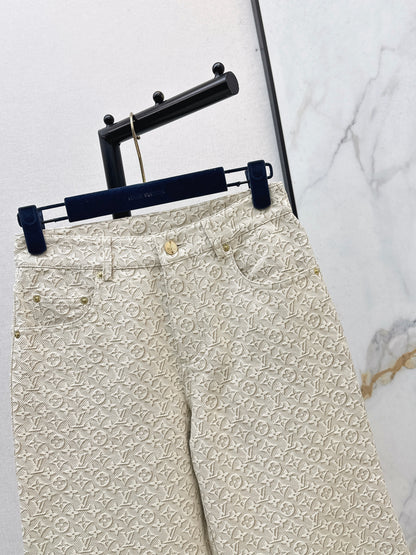 26ss Jacquard logo jeans