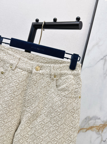 26ss Jacquard logo jeans