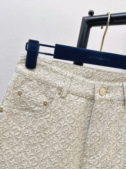 26ss Jacquard logo jeans