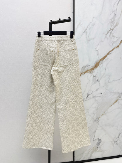 26ss Jacquard logo jeans
