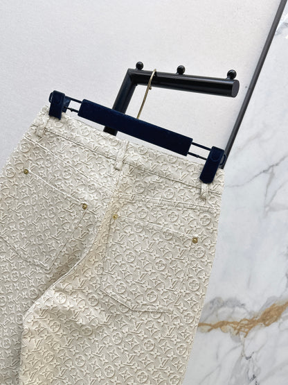 26ss Jacquard logo jeans