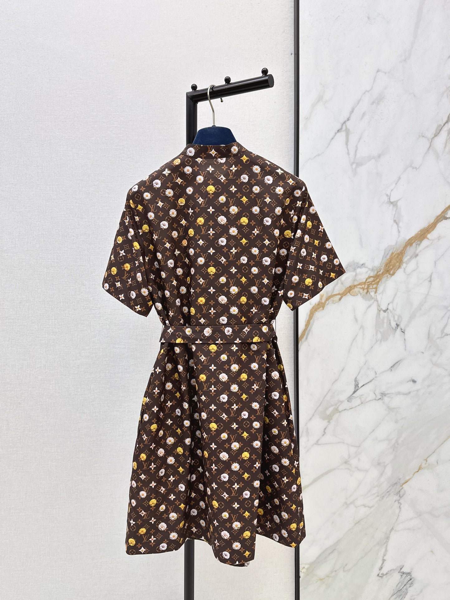 26ss Printed Short-Sleeve Dress