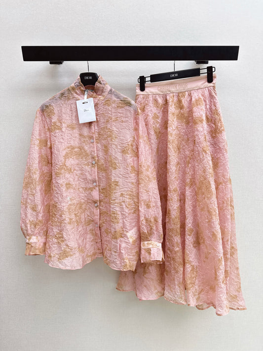 26ss Floral Print Print Suit