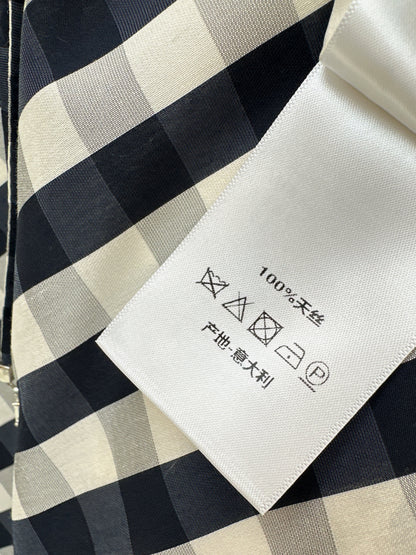 26ss Plaid A-line Midi Skirt