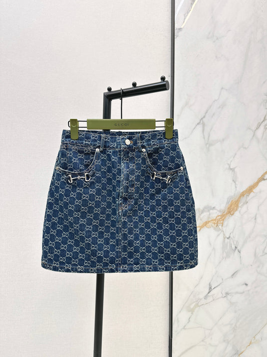 26ss Denim Midi Skirt