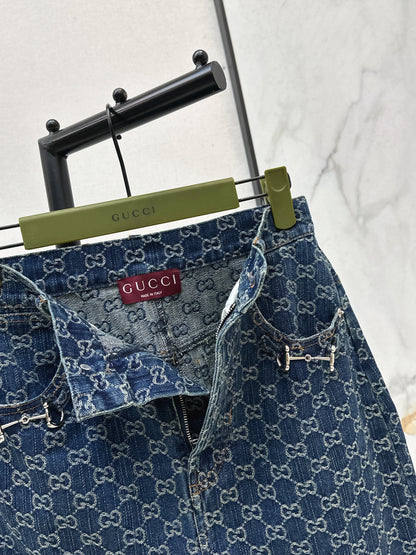 26ss Denim Midi Skirt