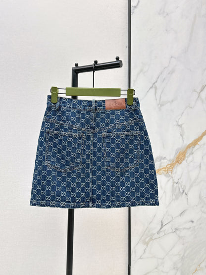 26ss Denim Midi Skirt