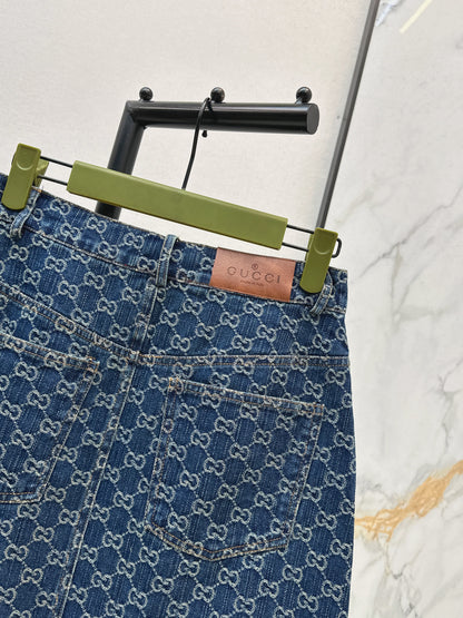 26ss Denim Midi Skirt