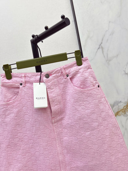 26ss Denim Midi Skirt