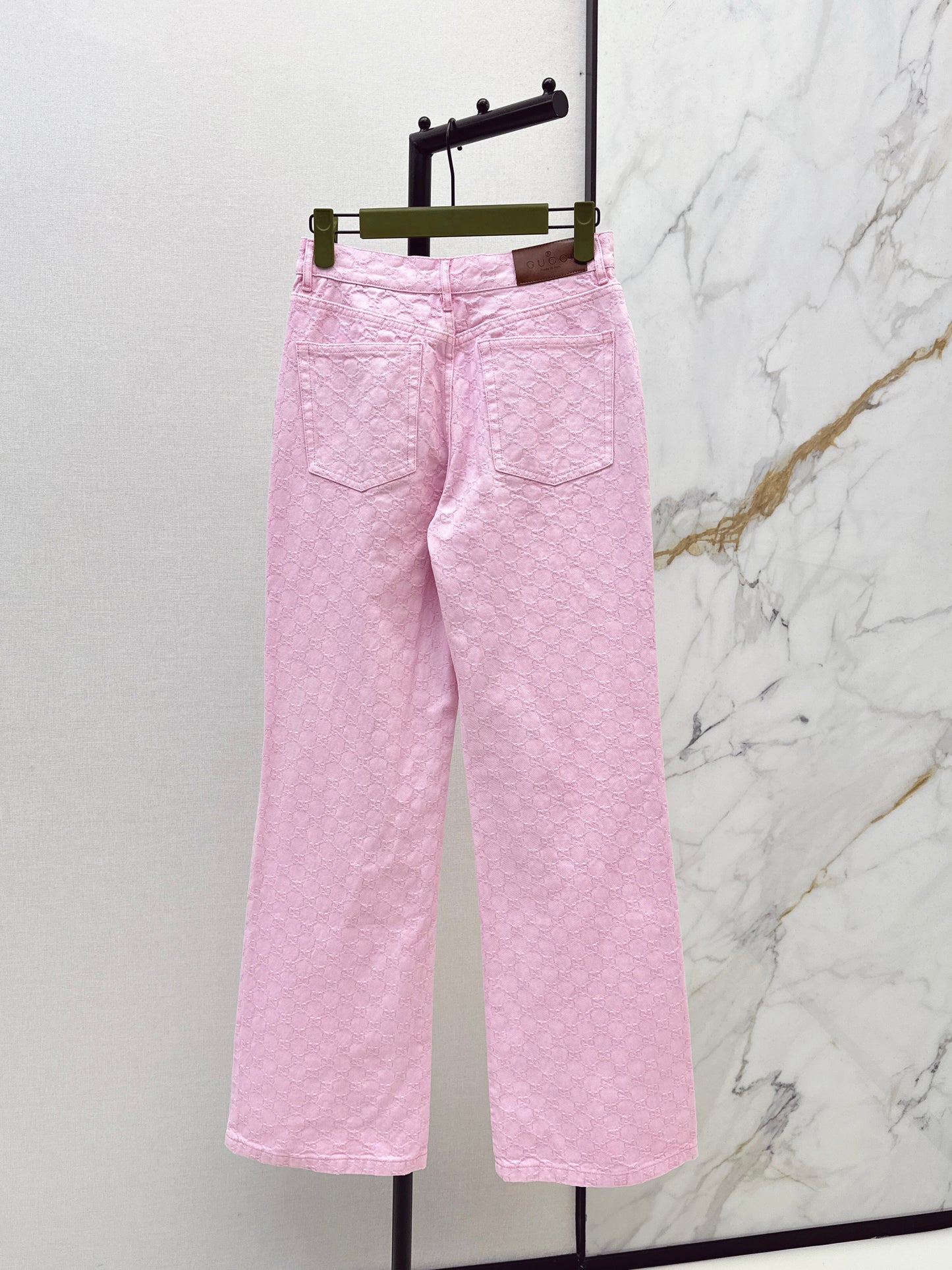 26ss Pink denim jeans