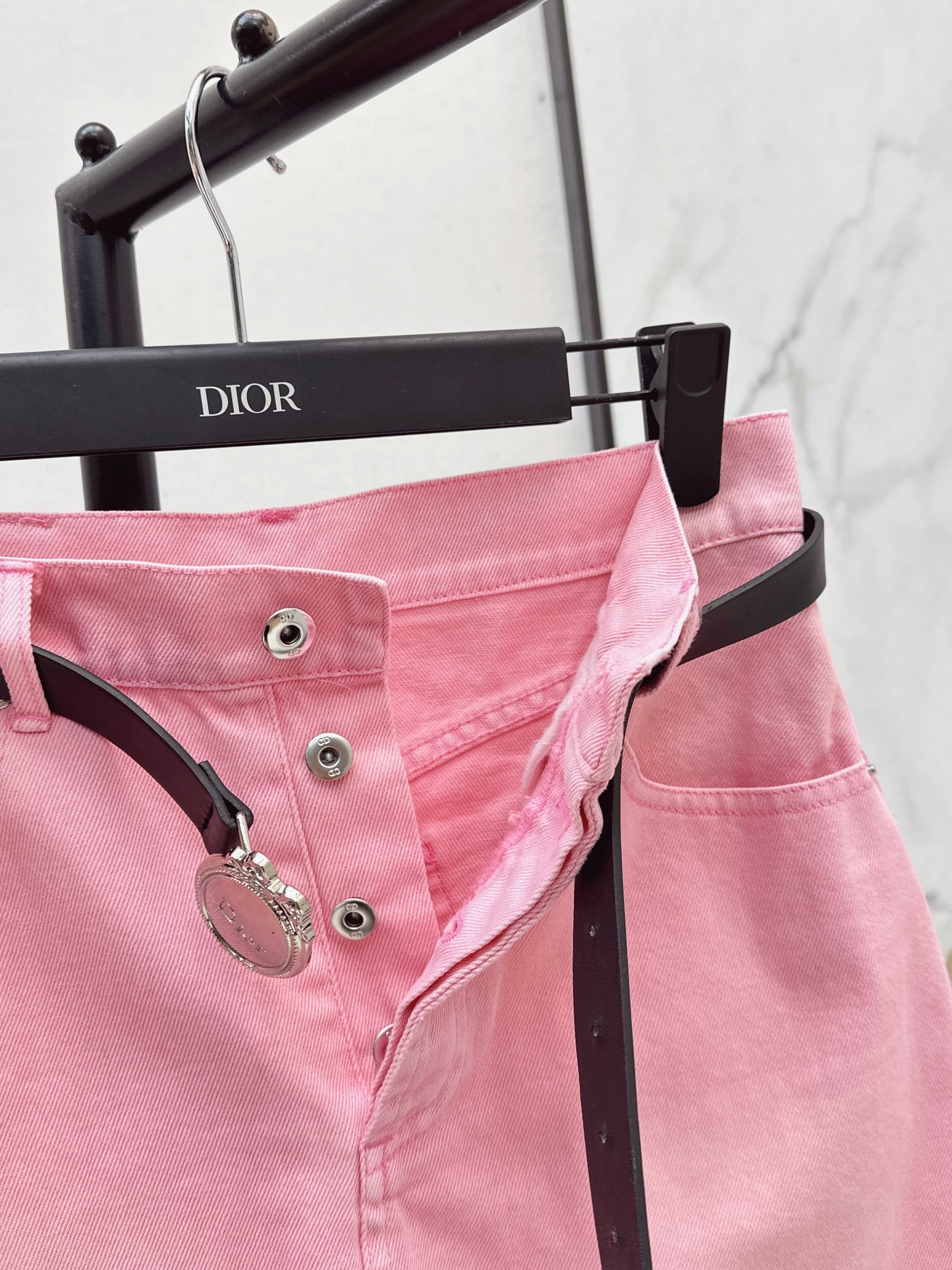 26ss Youthful Pink Denim Mini Skirt