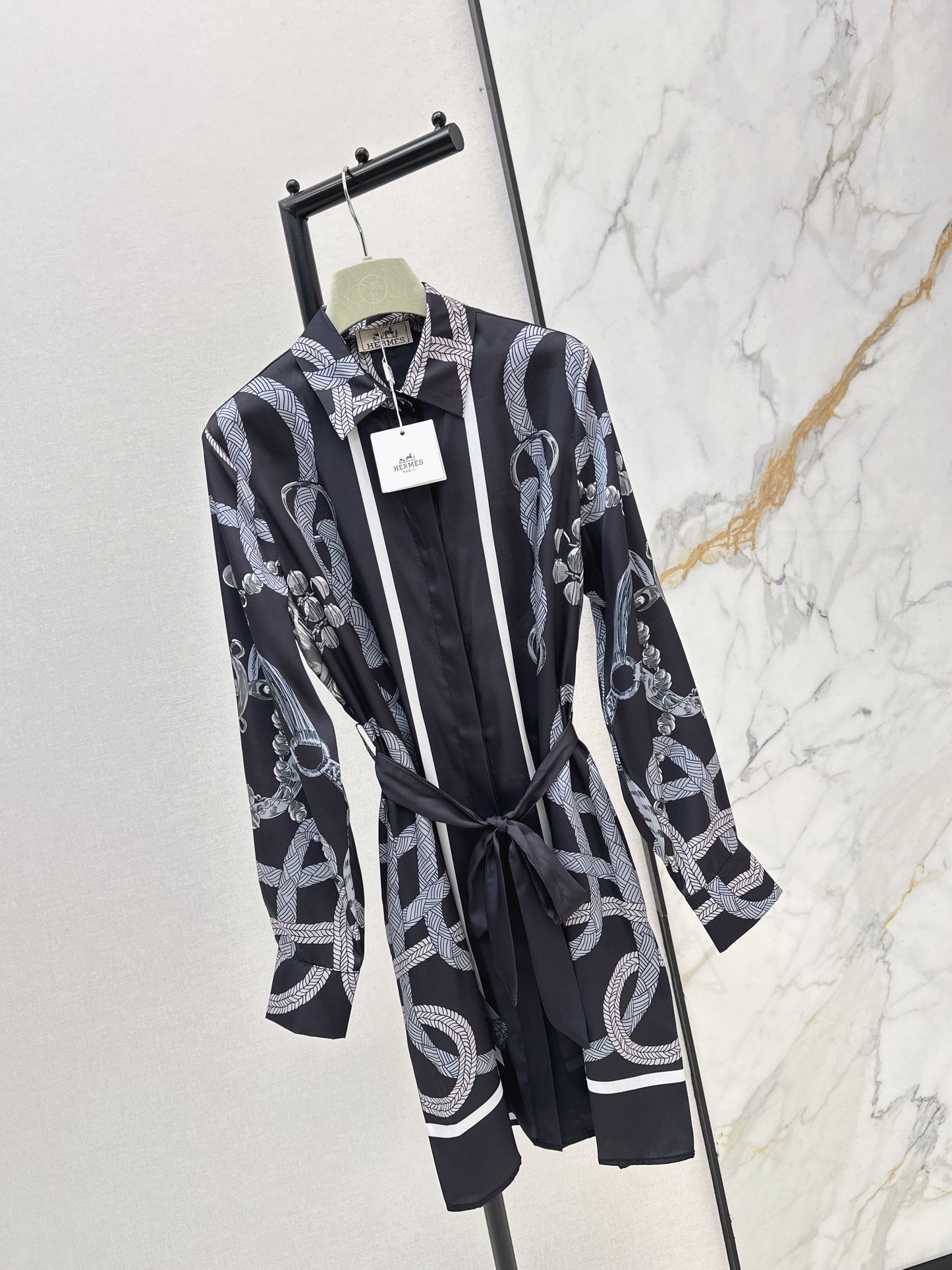 26ss Printed Silk Dress