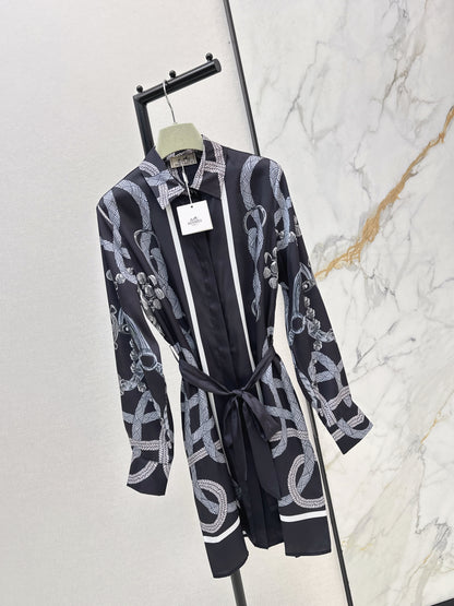 26ss Printed Silk Dress