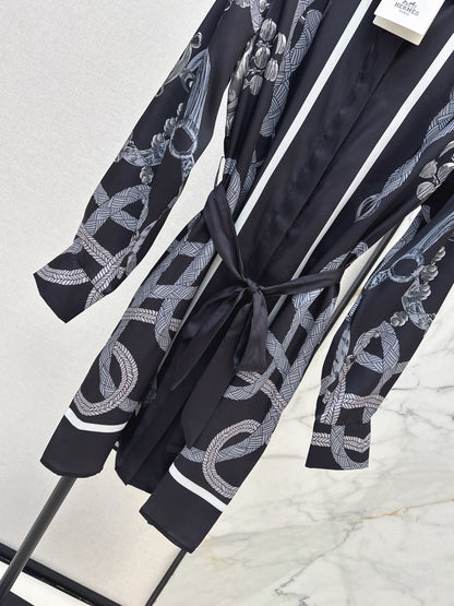 26ss Printed Silk Dress