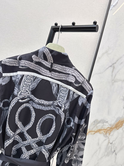26ss Printed Silk Dress