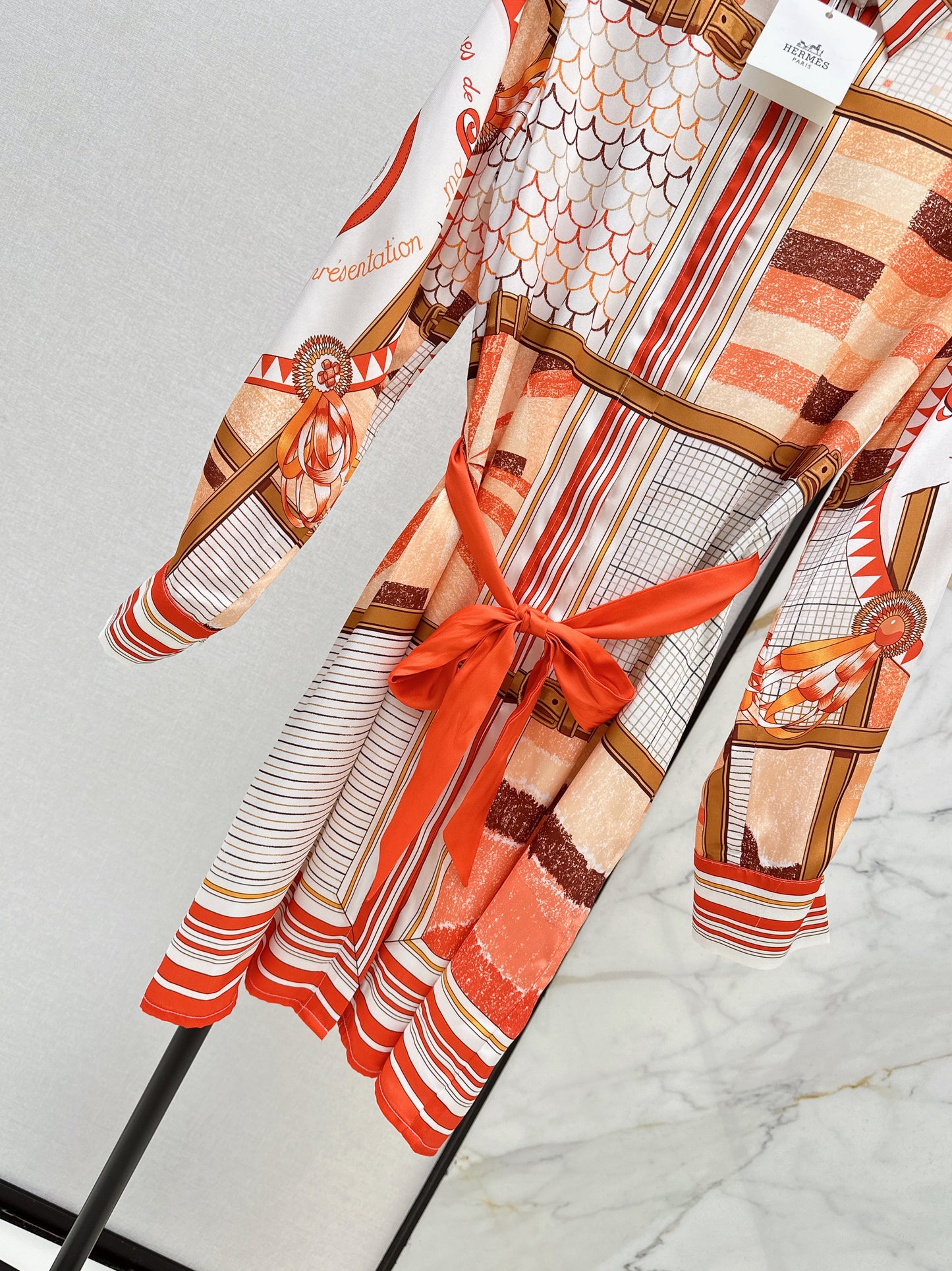 26ss Printed Silk Dress