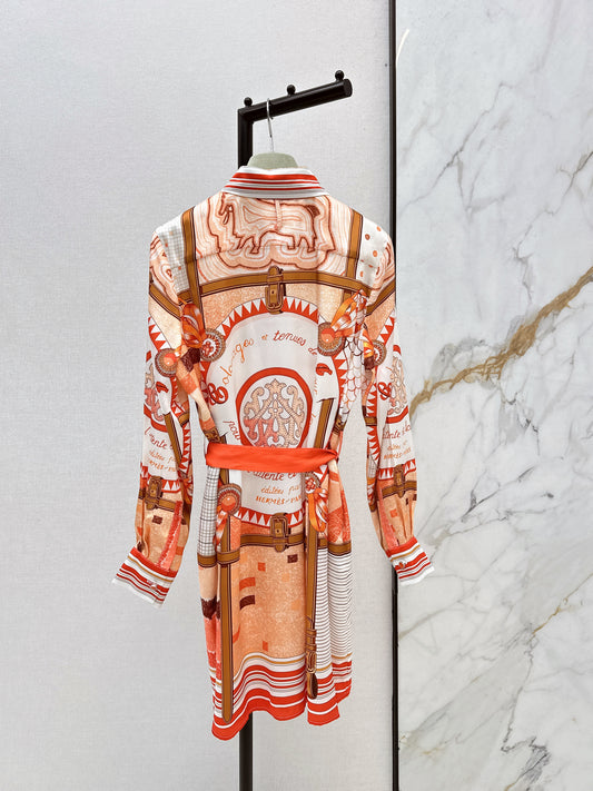 26ss Printed Silk Dress