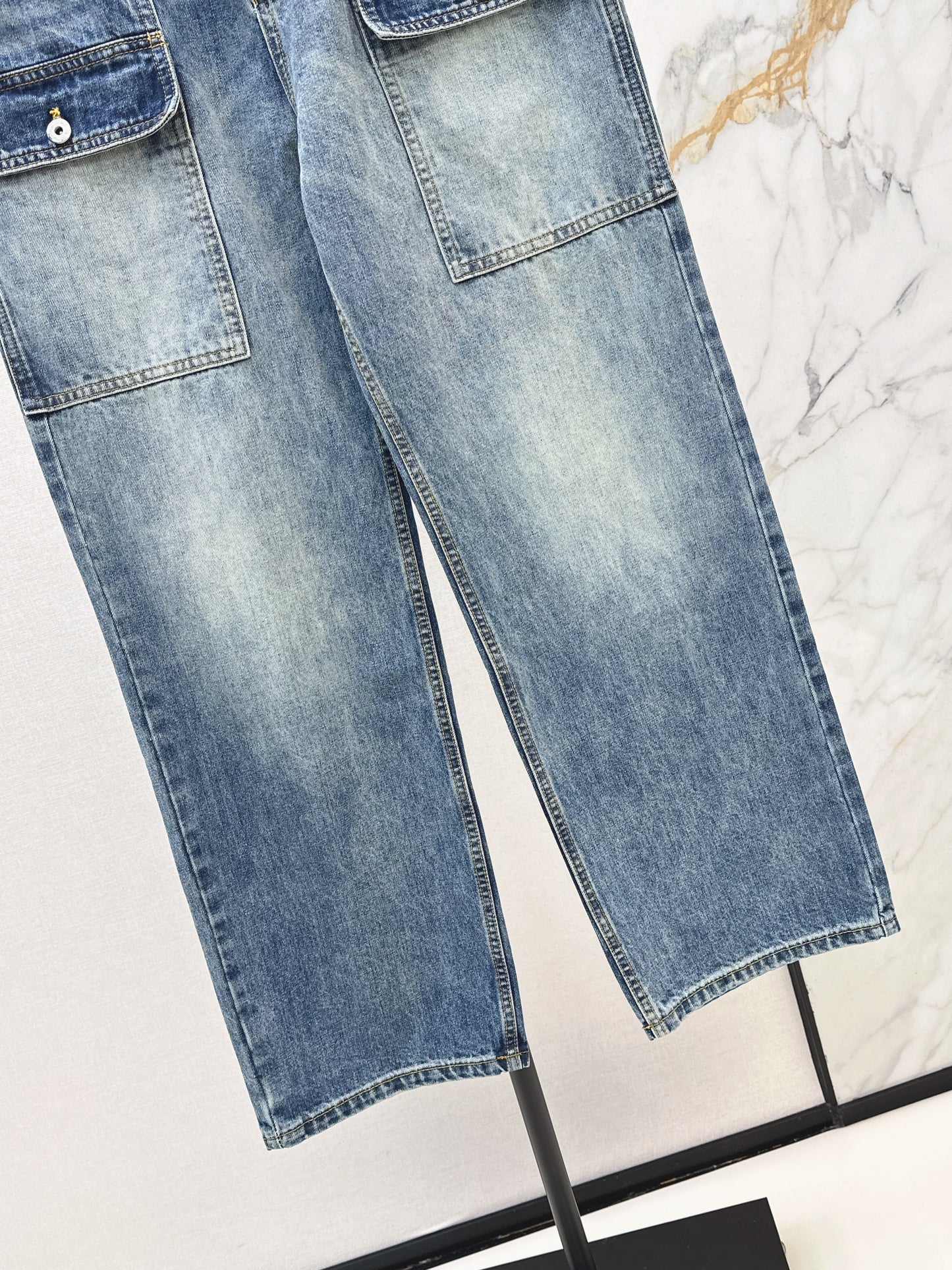 26ss Workwear-Style Denim Trousers