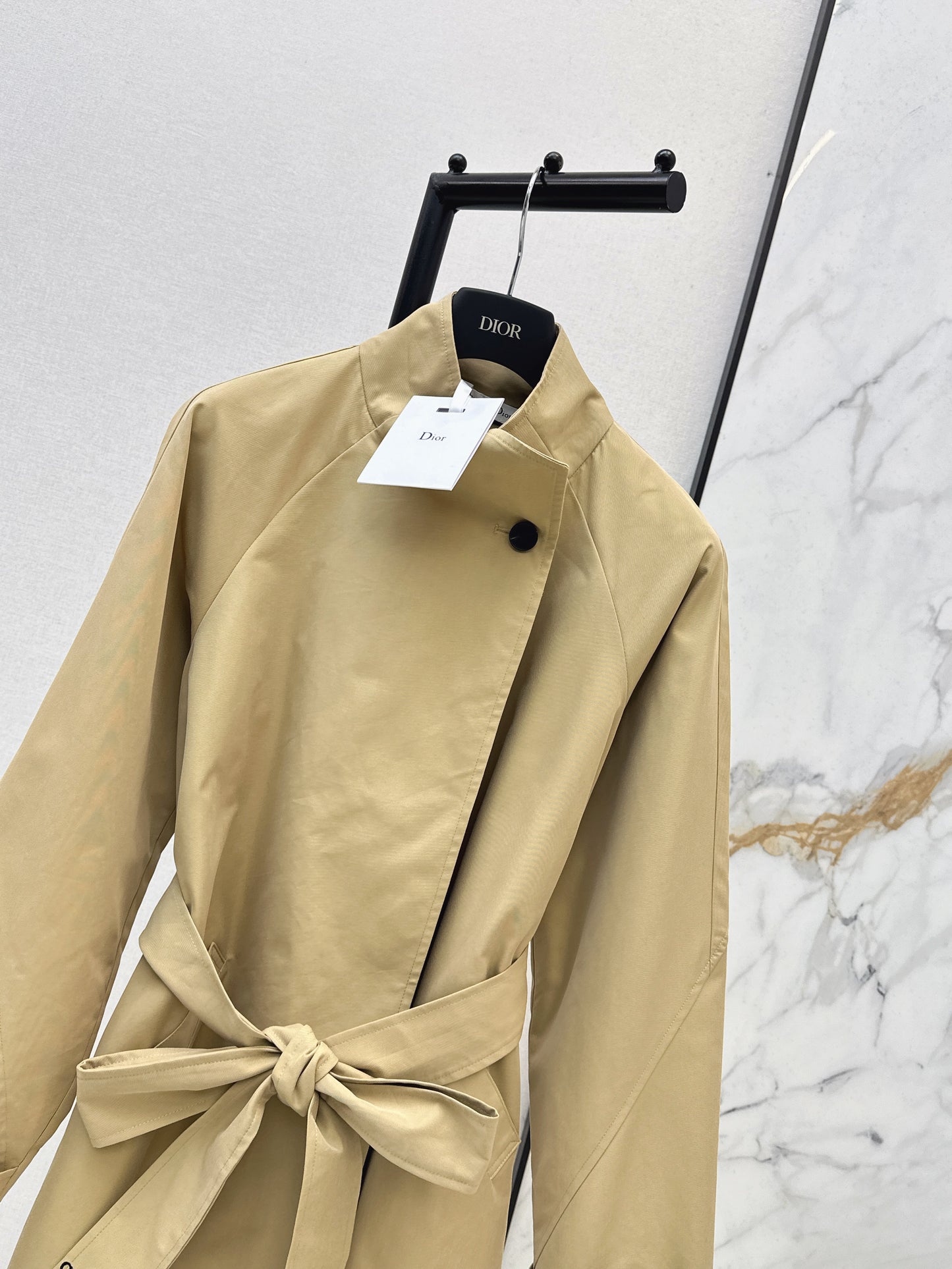 26ss Oversized Stand-Collar Trench Coat