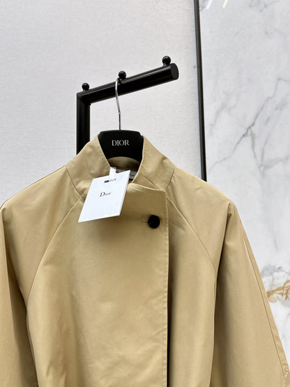 26ss Oversized Stand-Collar Trench Coat