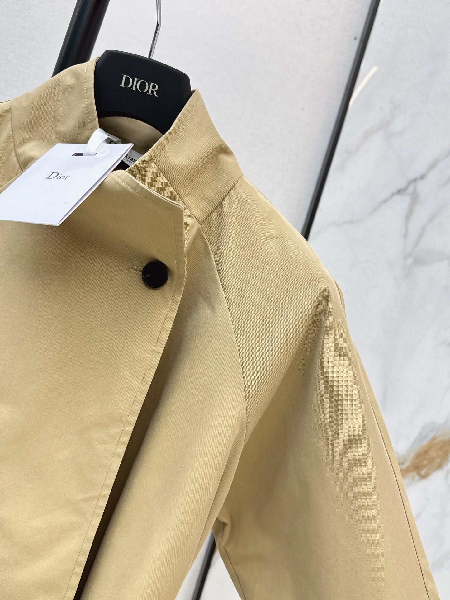 26ss Oversized Stand-Collar Trench Coat