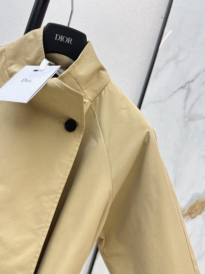 26ss Oversized Stand-Collar Trench Coat