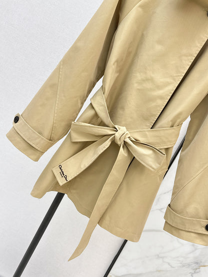 26ss Oversized Stand-Collar Trench Coat