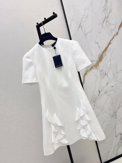 26ss Layered hem dress