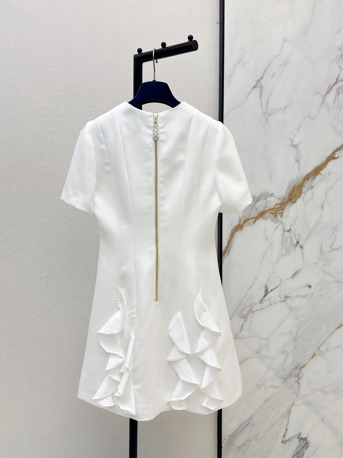 26ss Layered hem dress
