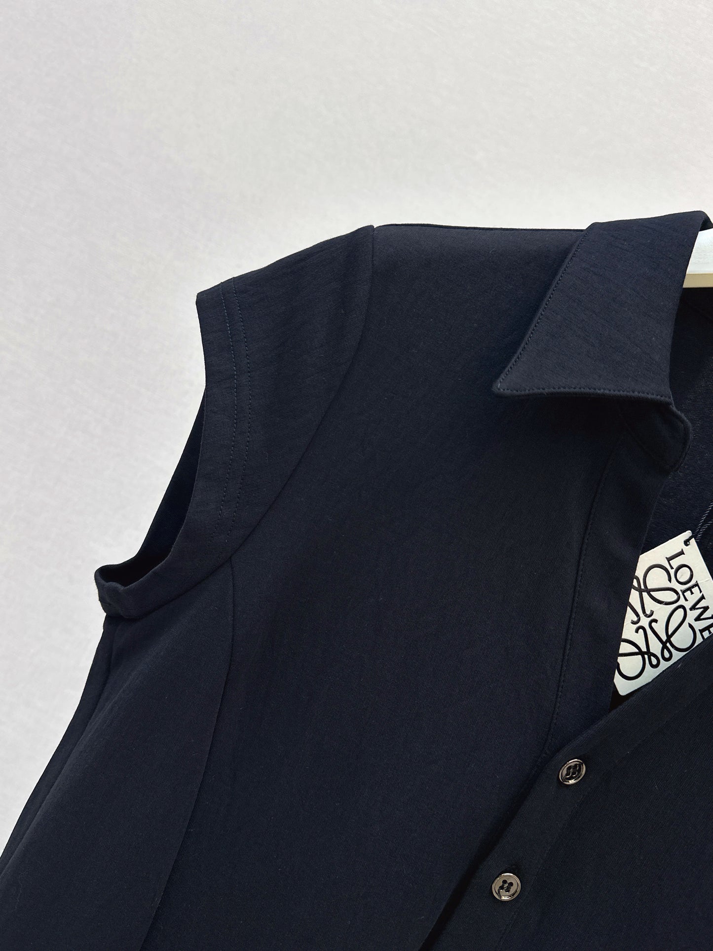 26ss Embroidered Lapel Straight Dress