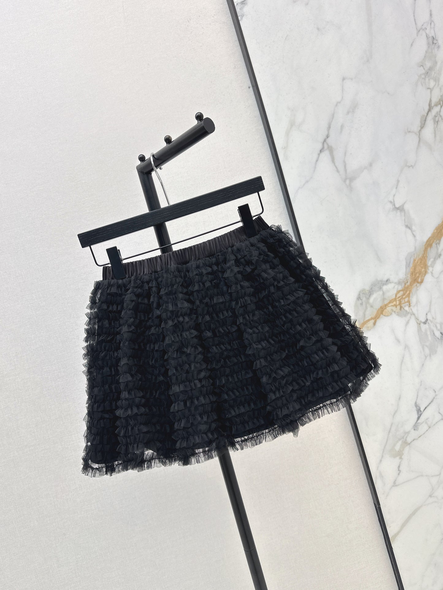26ss Puffy Mesh Skirt
