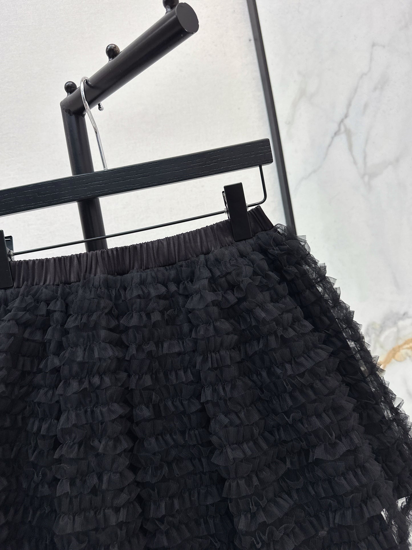 26ss Puffy Mesh Skirt