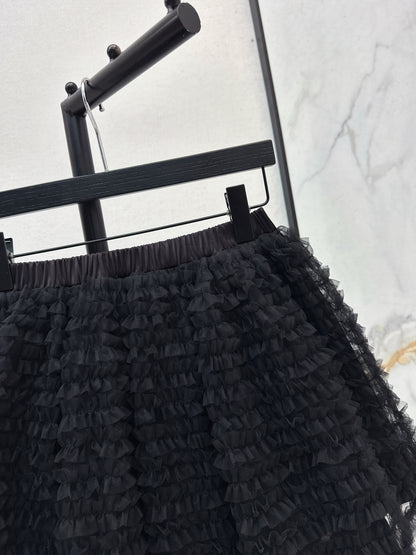 26ss Puffy Mesh Skirt