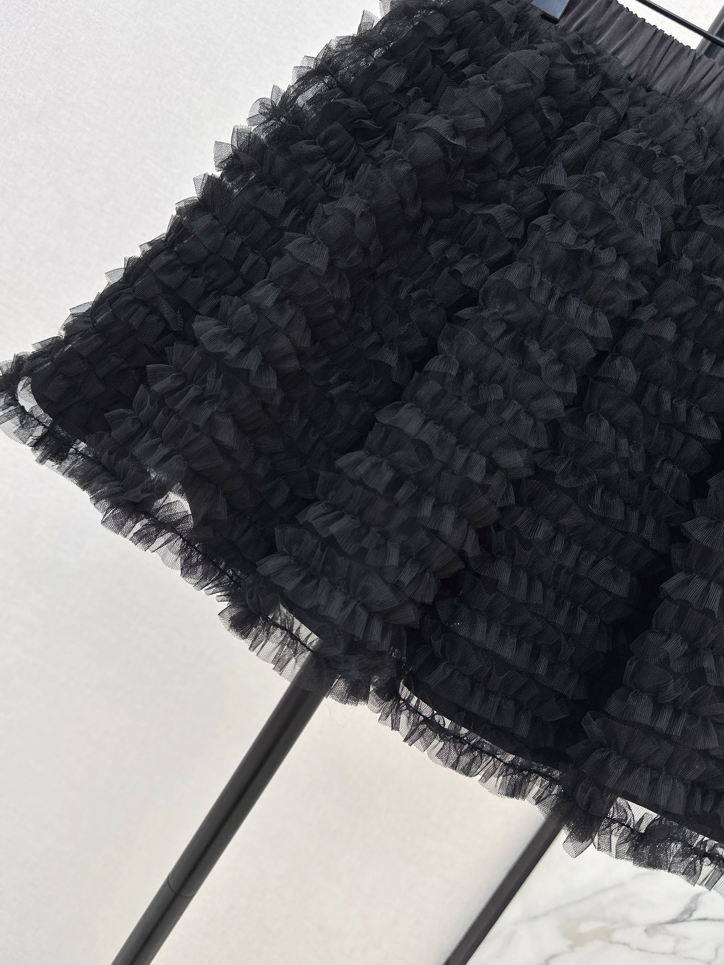 26ss Puffy Mesh Skirt