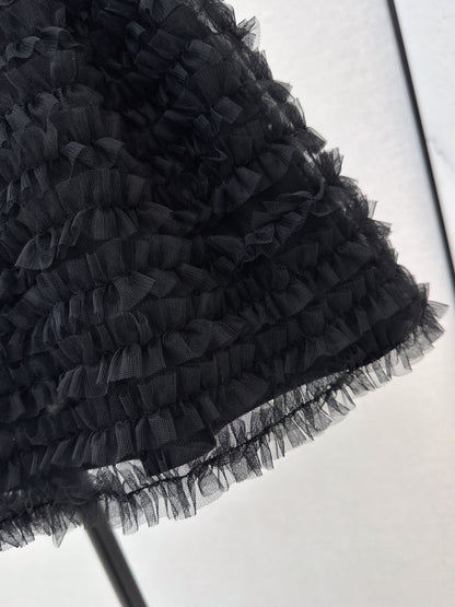 26ss Puffy Mesh Skirt