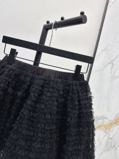 26ss Puffy Mesh Skirt