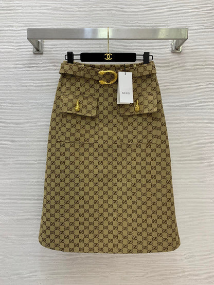 26ss Jacquard Long Midi Skirt