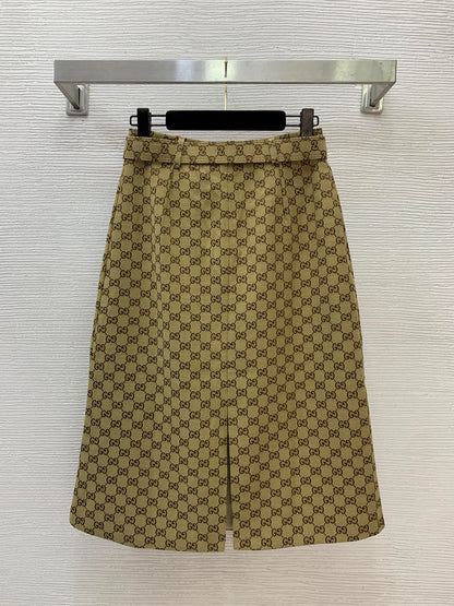 26ss Jacquard Long Midi Skirt