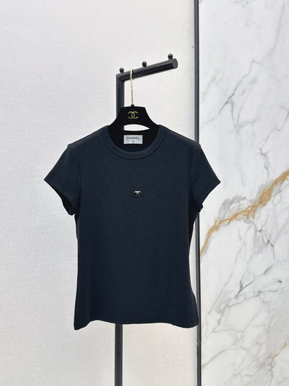 26ss Slim Fit T-Shirt with Metal Logo