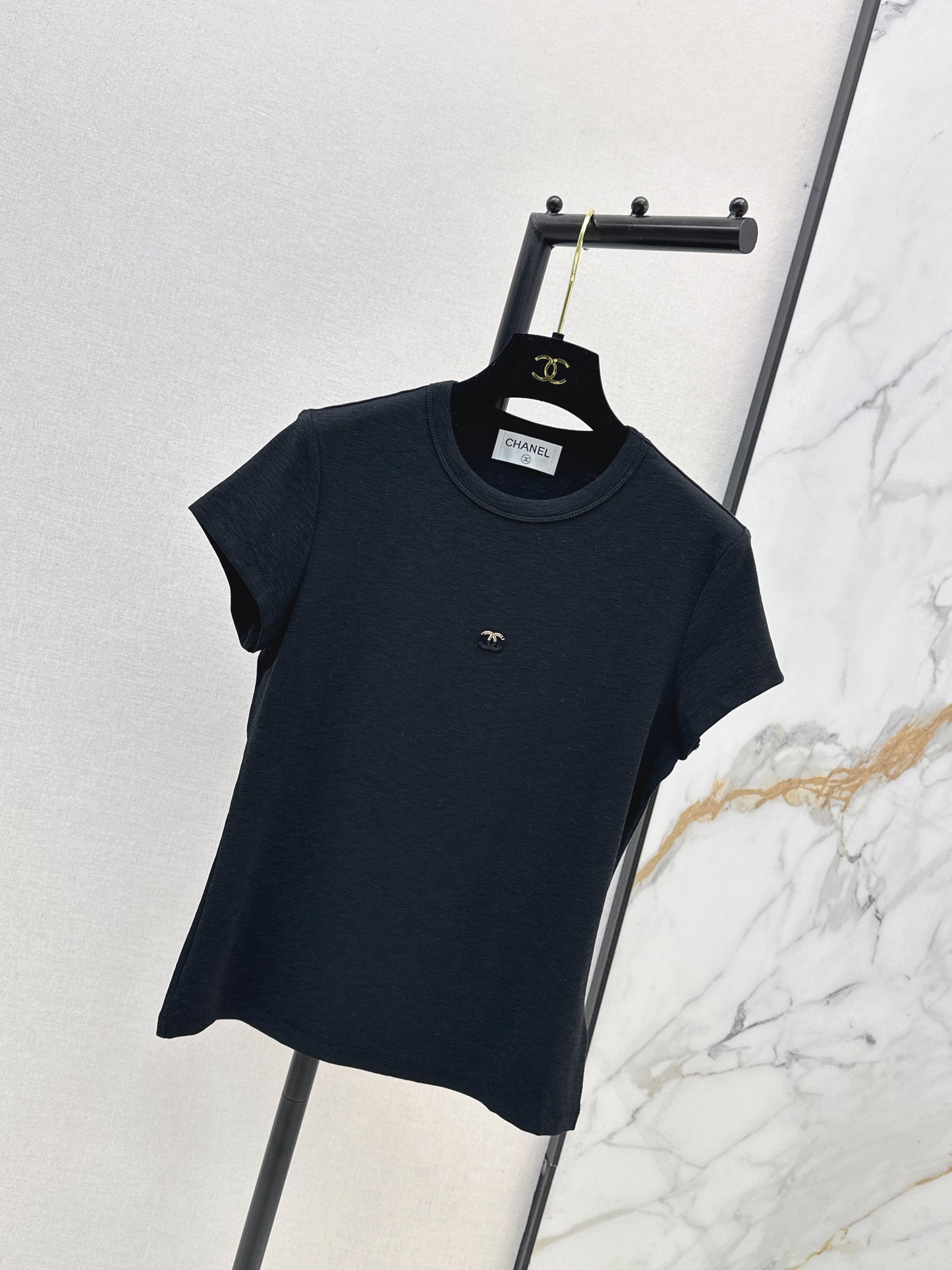 26ss Slim Fit T-Shirt with Metal Logo