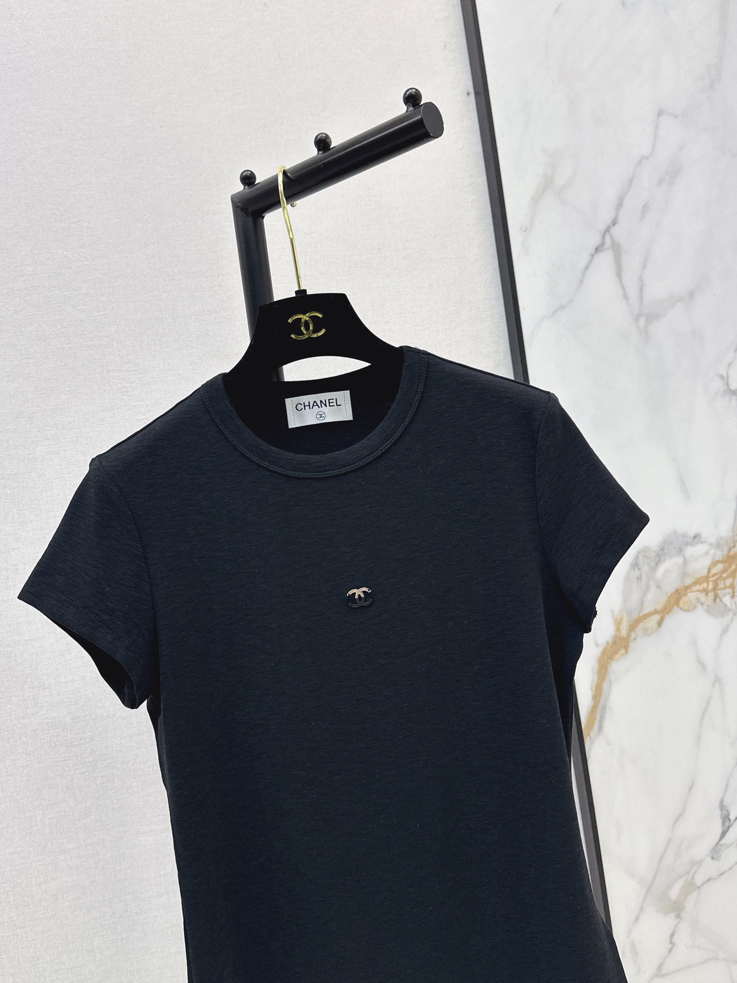 26ss Slim Fit T-Shirt with Metal Logo